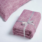 Melange Flannel Cotton Fuzzy Warm Two-Toned Duvet Cover Set - Duvet Cover Set by Superior
