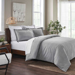 Melange Flannel Cotton Fuzzy Warm Two-Toned Duvet Cover Set - Duvet Cover Set by Superior