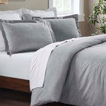 Melange Flannel Cotton Fuzzy Warm Two-Toned Duvet Cover Set - Duvet Cover Set by Superior