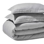Melange Flannel Cotton Fuzzy Warm Two-Toned Duvet Cover Set - Duvet Cover Set by Superior