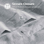 Melange Flannel Cotton Fuzzy Warm Two-Toned Duvet Cover Set - Duvet Cover Set by Superior