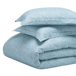 Melange Flannel Cotton Fuzzy Warm Two-Toned Duvet Cover Set - Duvet Cover Set by Superior