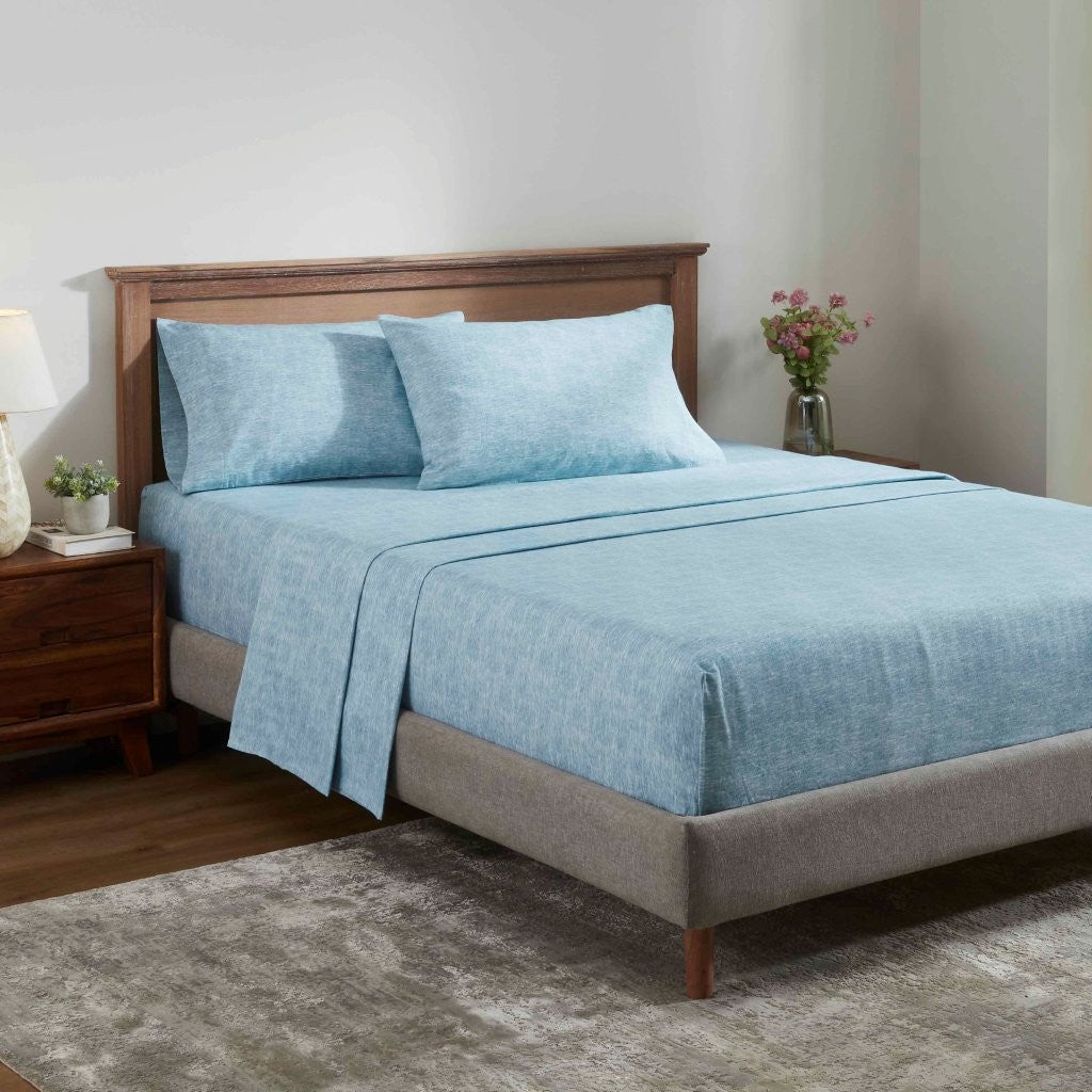Melange Flannel Cotton Two-Toned Deep Pocket Warm Sheet Set - Sheet Set by Superior