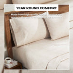 Melange Flannel Cotton Two-Toned Deep Pocket Warm Sheet Set - Sheet Set by Superior