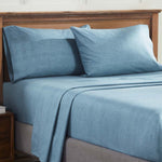 Melange Flannel Cotton Two-Toned Deep Pocket Warm Sheet Set - Sheet Set by Superior