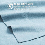 Melange Flannel Cotton Two-Toned Deep Pocket Warm Sheet Set - Sheet Set by Superior
