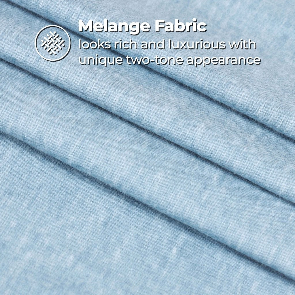 Melange Flannel Cotton Two-Toned Deep Pocket Warm Sheet Set - Sheet Set by Superior