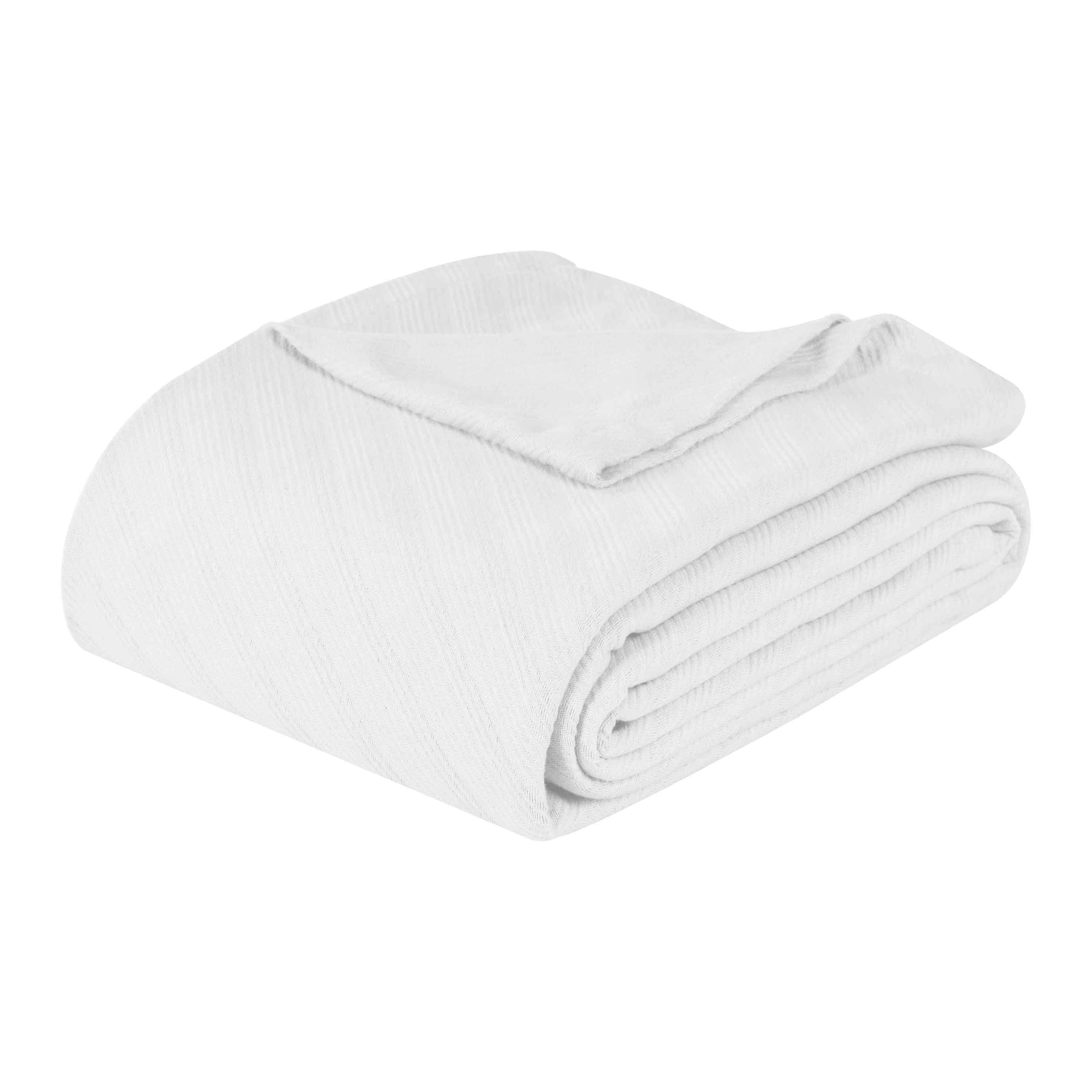 Milan Cotton Textured Jacquard Striped Lightweight Woven Blanket - Blanket by Superior Brand
