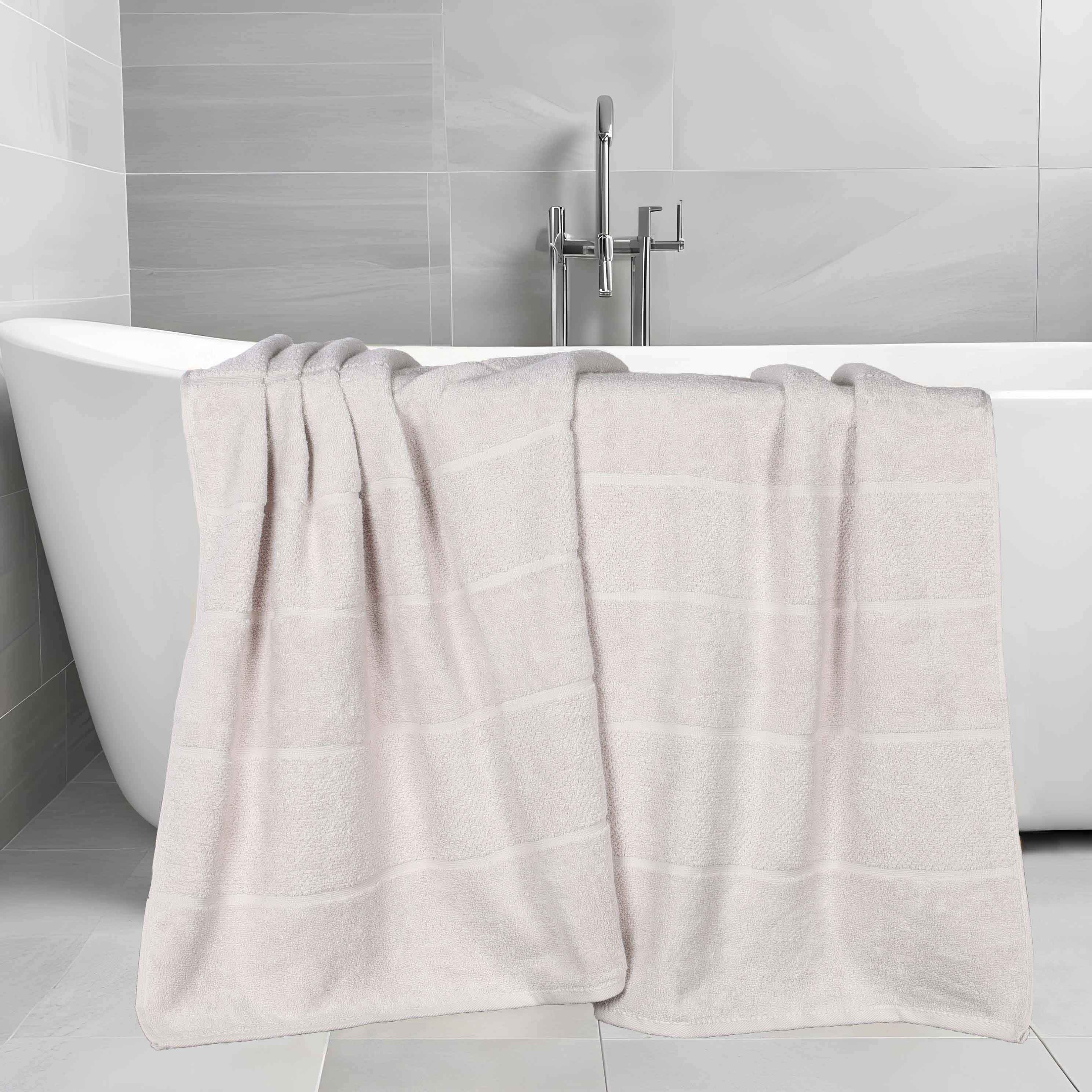 Mile Smart Twist Viscose Cotton Blend Solid Bath Sheets, Set of 2 - Bath Sheet by Superior Brand