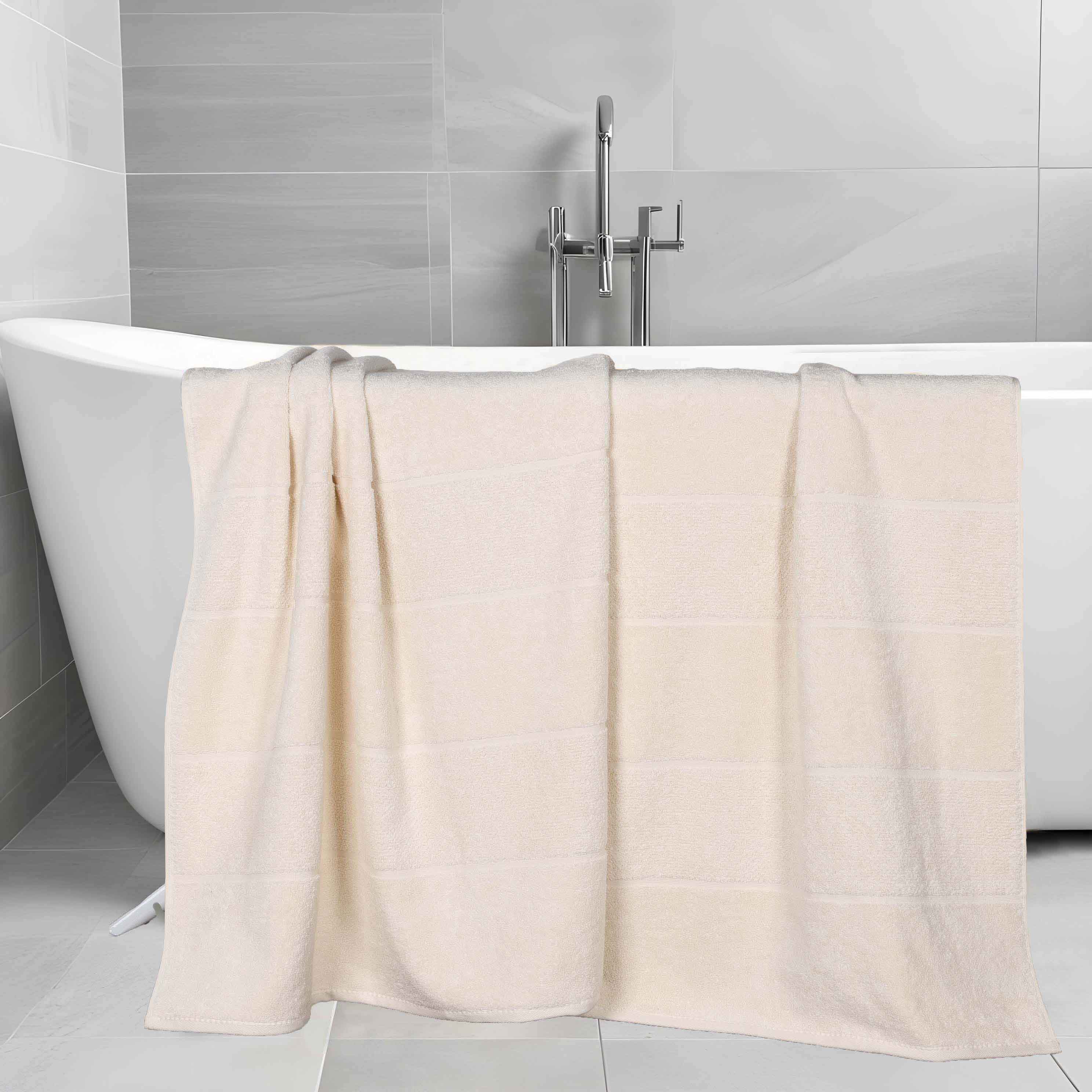 Mile Smart Twist Viscose Cotton Blend Solid Bath Sheets, Set of 2 - Bath Sheet by Superior Brand