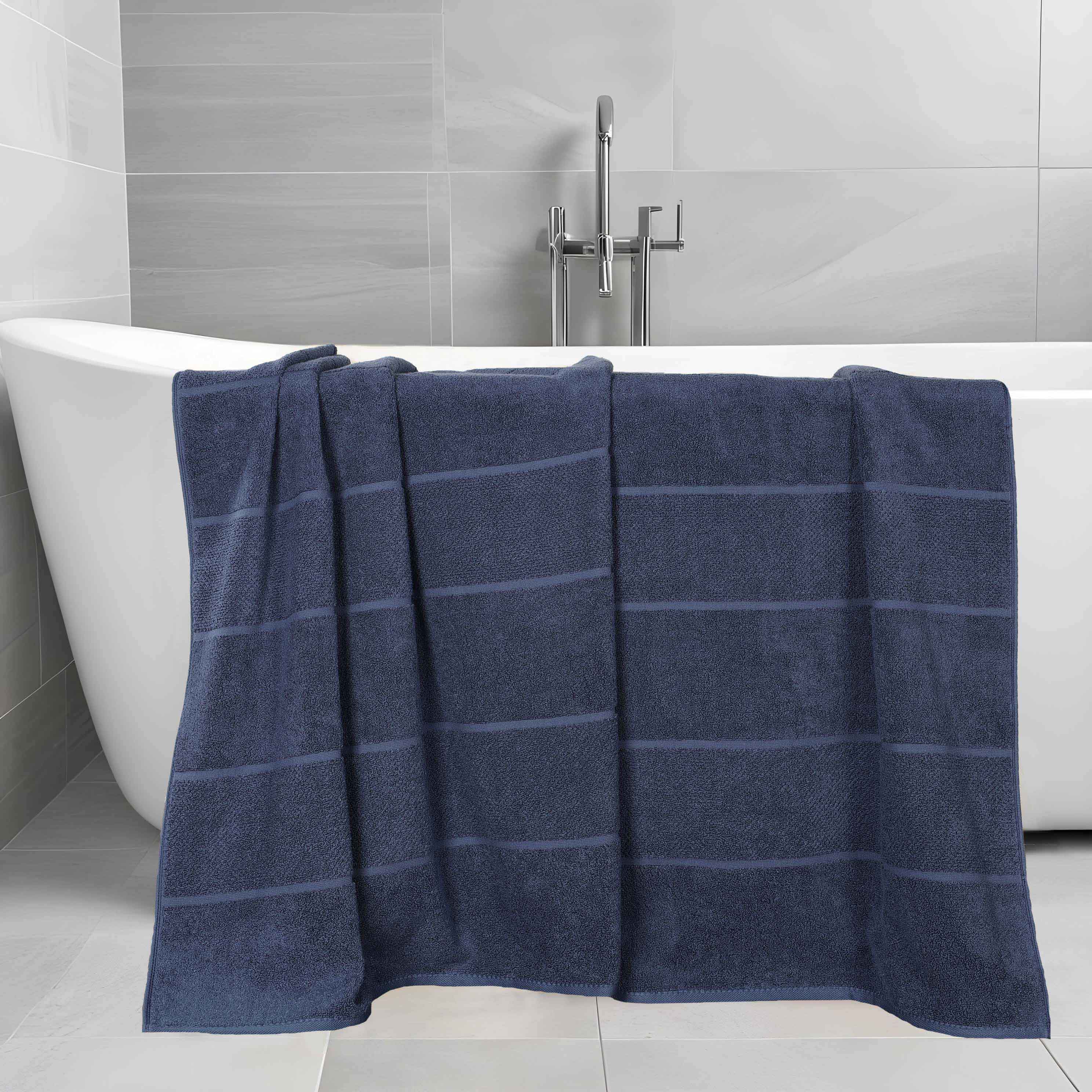 Mile Smart Twist Viscose Cotton Blend Solid Bath Sheets, Set of 2 - Bath Sheet by Superior Brand
