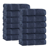 Mile Smart Twist Viscose Cotton Blend Face Towels Washcloths Set of 12 - Face Towel by Superior Brand