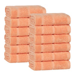 Mile Smart Twist Viscose Cotton Blend Face Towels Washcloths Set of 12 - Face Towel by Superior Brand