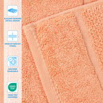 Mile Smart Twist Viscose Cotton Blend Face Towels Washcloths Set of 12 - Face Towel by Superior Brand