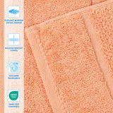 Mile Smart Twist Viscose Cotton Blend Face Towels Washcloths Set of 12 - Face Towel by Superior Brand