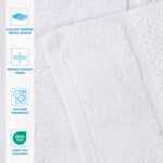 Mile Smart Twist Viscose Cotton Blend Face Towels Washcloths Set of 12 - Face Towel by Superior Brand