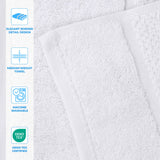Mile Smart Twist Viscose Cotton Blend Face Towels Washcloths Set of 12 - Face Towel by Superior Brand
