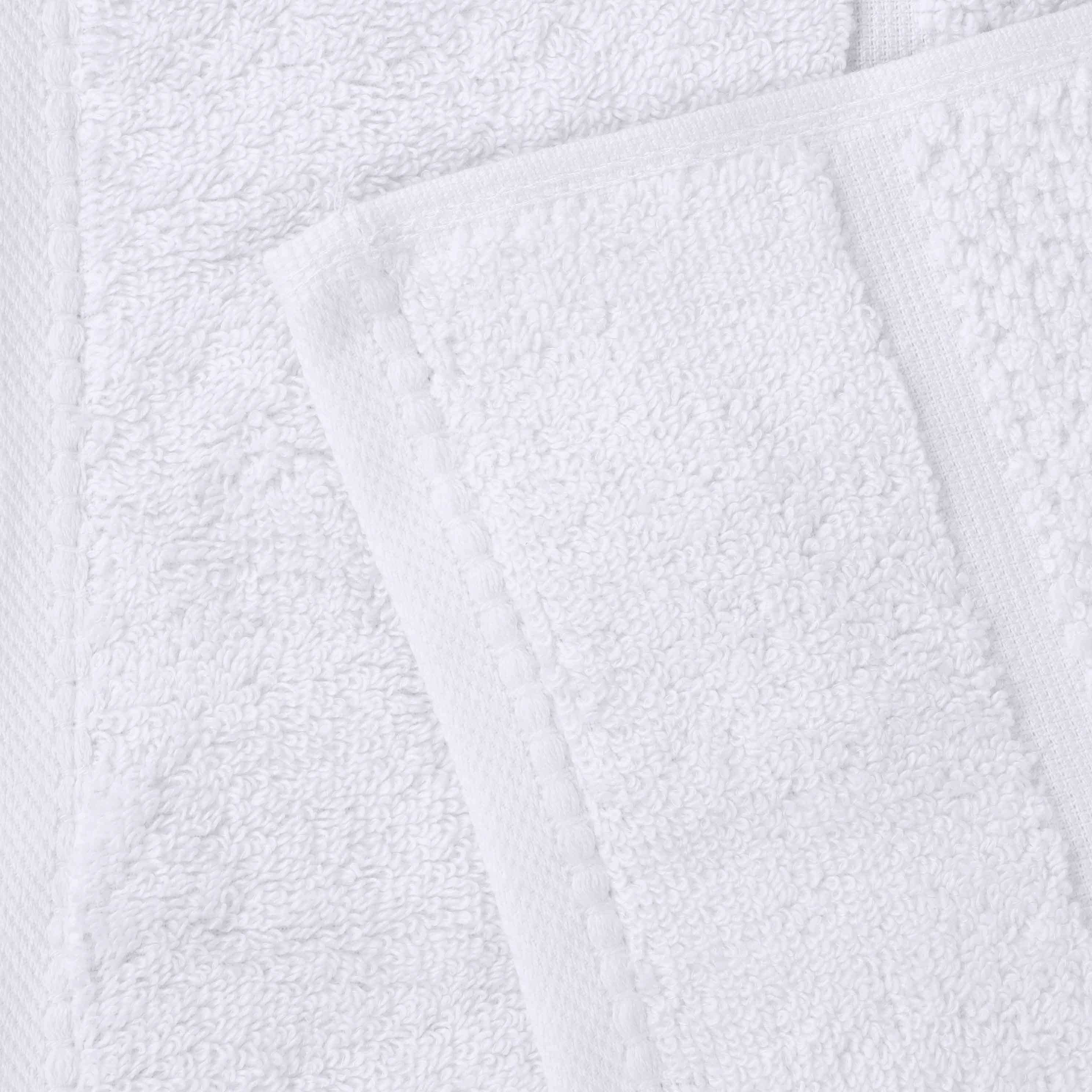 Mile Smart Twist Viscose Cotton Blend Face Towels Washcloths Set of 12 - Face Towel by Superior Brand