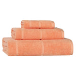 Mile Smart Twist Viscose Cotton Blend Solid 3 Piece Towel Set - Towel Set by Superior Brand