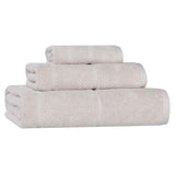 Mile Smart Twist Viscose Cotton Blend Solid 3 Piece Towel Set - Towel Set by Superior Brand