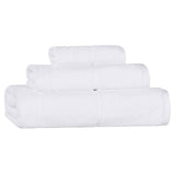 Mile Smart Twist Viscose Cotton Blend Solid 3 Piece Towel Set - Towel Set by Superior Brand