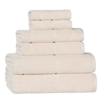 Mile Smart Twist Viscose Cotton Blend Solid 6 Piece Towel Set - Towel Set by Superior Brand