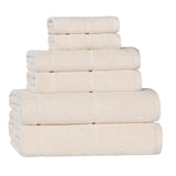 Mile Smart Twist Viscose Cotton Blend Solid 6 Piece Towel Set - Towel Set by Superior Brand