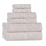 Mile Smart Twist Viscose Cotton Blend Solid 6 Piece Towel Set - Towel Set by Superior Brand