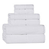 Mile Smart Twist Viscose Cotton Blend Solid 6 Piece Towel Set - Towel Set by Superior Brand
