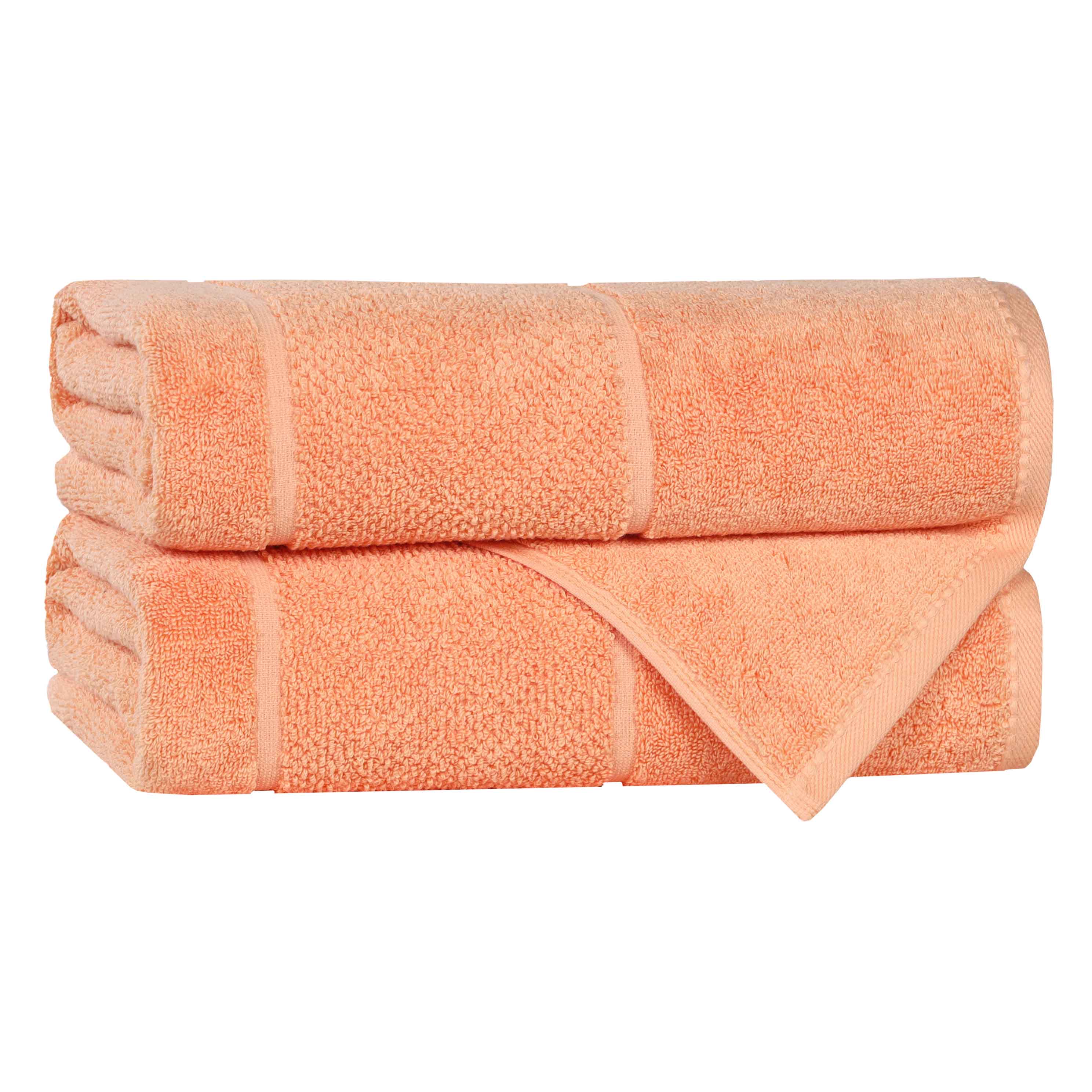Mile Smart Twist Viscose Cotton Blend Solid Bath Towels, Set of 2 - Bath Towel by Superior Brand