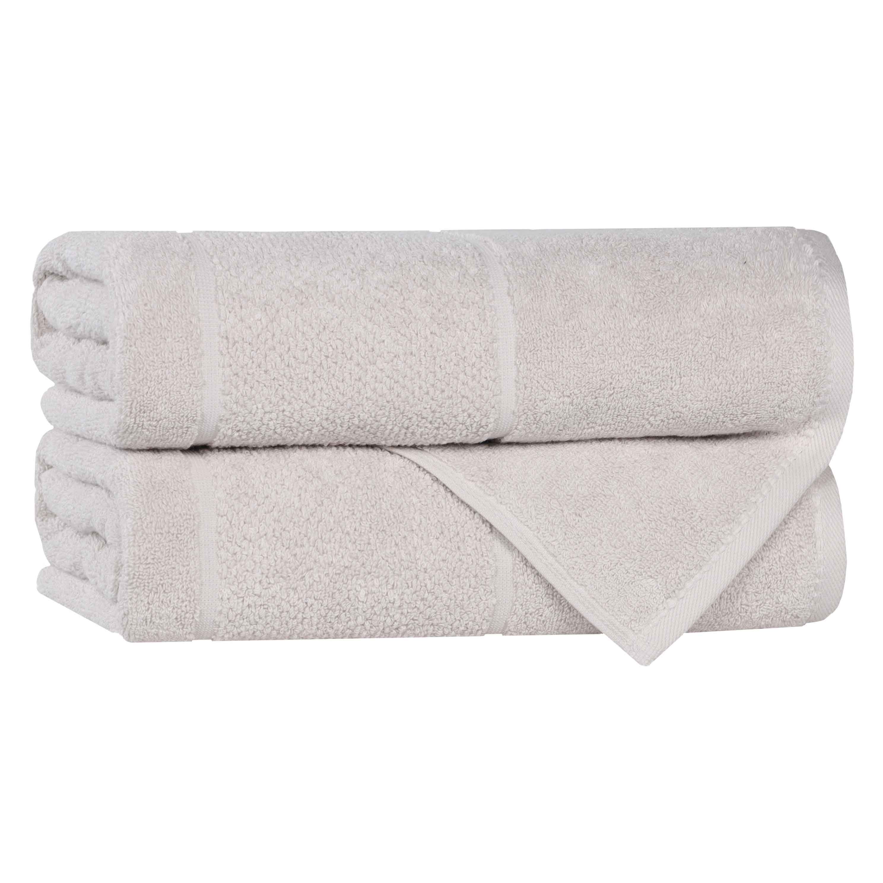 Mile Smart Twist Viscose Cotton Blend Solid Bath Towels, Set of 2 - Bath Towel by Superior Brand