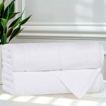 Mile Smart Twist Viscose Cotton Blend Solid Bath Towels, Set of 2 - Bath Towel by Superior Brand