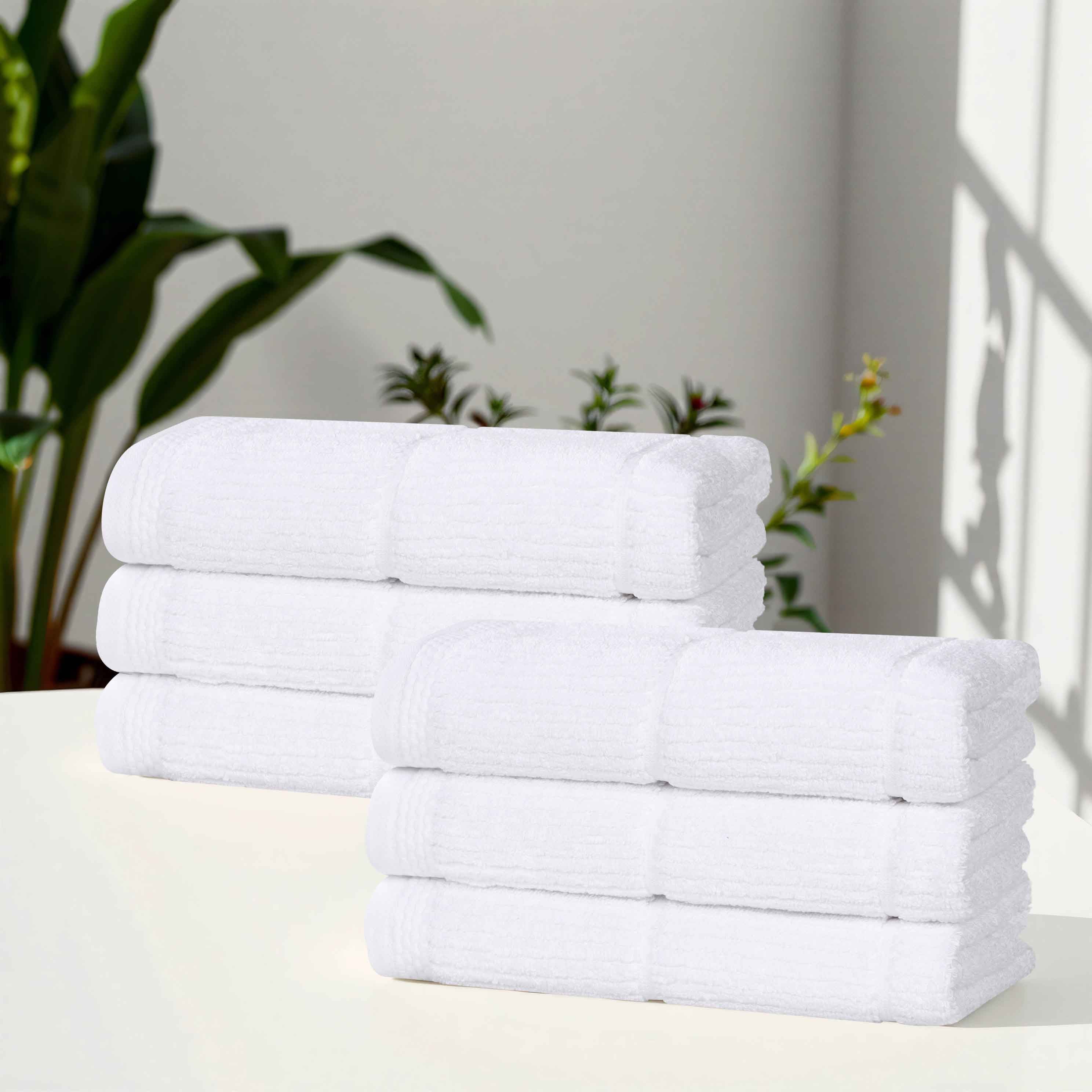 Milo Smart Twist Viscose Cotton Blend Solid Hand Towels, Set of 6 - Hand Towel by Superior Brand