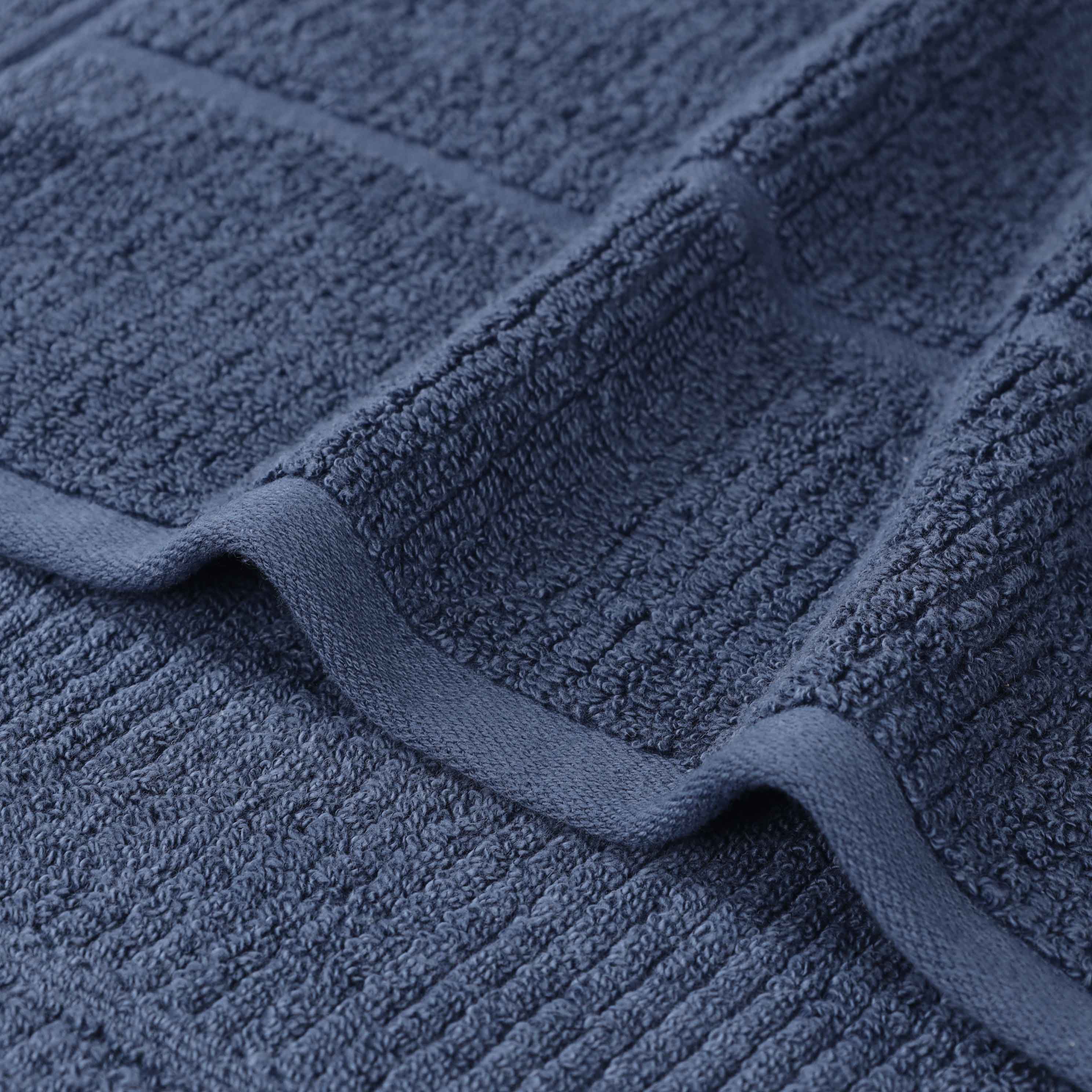Milo Smart Twist Viscose Cotton Blend Solid Ribbed 3 Piece Towel Set - Towel Set by Superior Brand