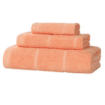 Milo Smart Twist Viscose Cotton Blend Solid Ribbed 3 Piece Towel Set - Towel Set by Superior Brand
