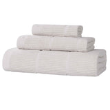 Milo Smart Twist Viscose Cotton Blend Solid Ribbed 3 Piece Towel Set - Towel Set by Superior Brand