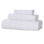 Milo Smart Twist Viscose Cotton Blend Solid Ribbed 3 Piece Towel Set - Towel Set by Superior Brand