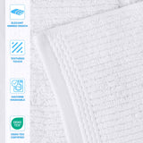 Milo Smart Twist Viscose Cotton Blend Solid Ribbed 3 Piece Towel Set - Towel Set by Superior Brand