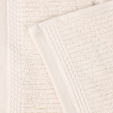 Milo Smart Twist Viscose Cotton Blend Solid Ribbed 3 Piece Towel Set - Towel Set by Superior Brand