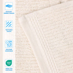 Milo Smart Twist Cotton Solid Ribbed Bath Sheets, Set of 2 - Bath Sheet by Superior