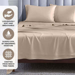 Modal From Beechwood 400 Thread Count Cooling Solid Bed Sheet Set - Sheet Set by Superior