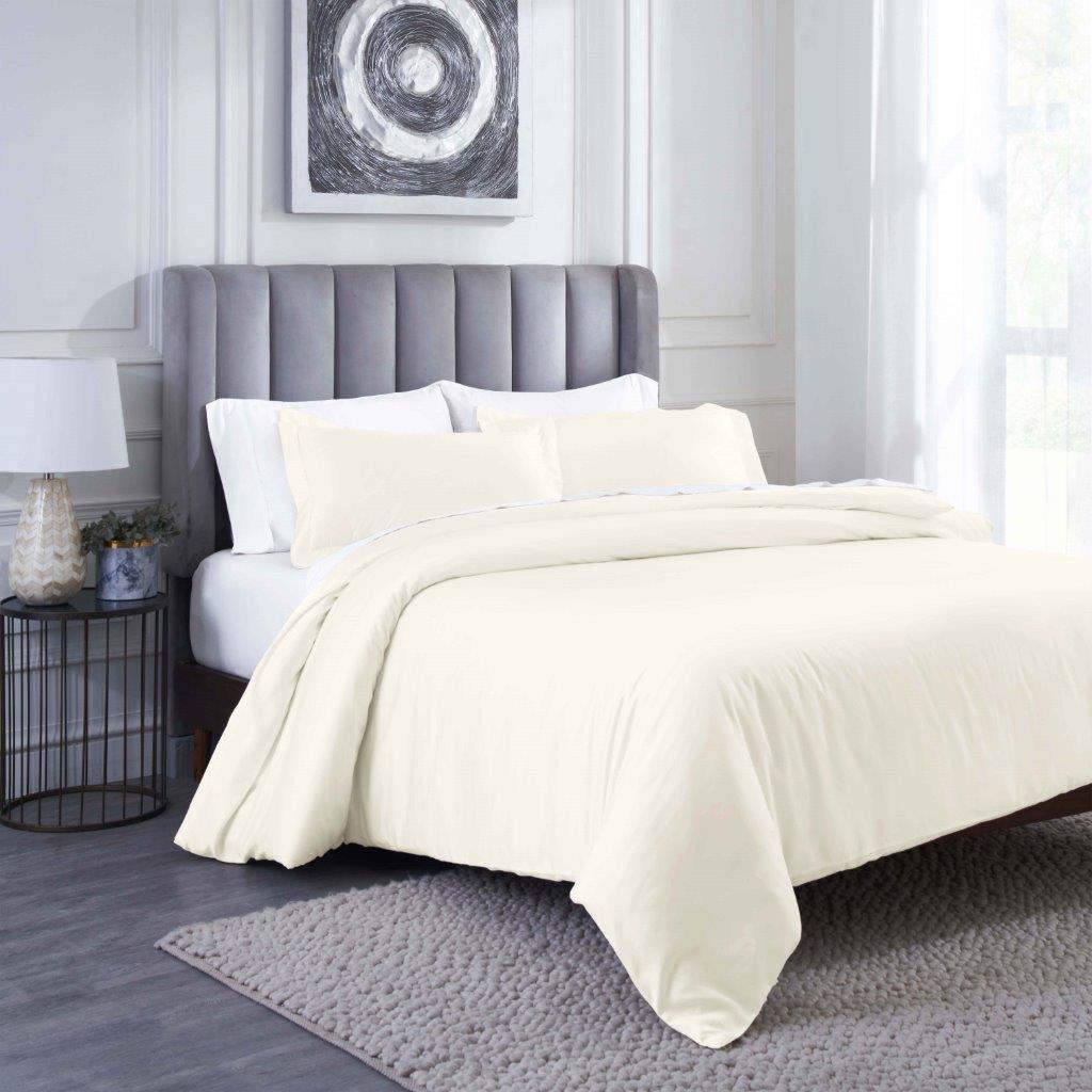 Modal From Beechwood 400 Thread Count Cooling Solid Duvet Cover Set - Duvet Cover Set by Superior Brand