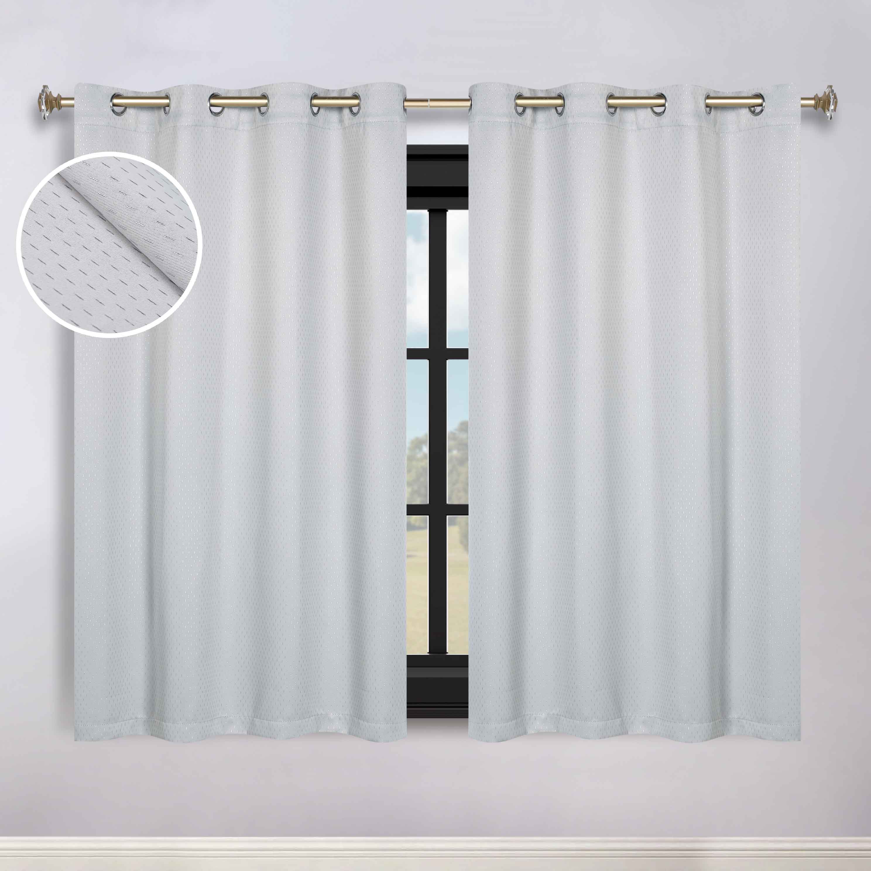Modern Shimmer Washable Room Darkening Blackout Curtains, Set of 2 - Blackout Curtains by Superior Brand