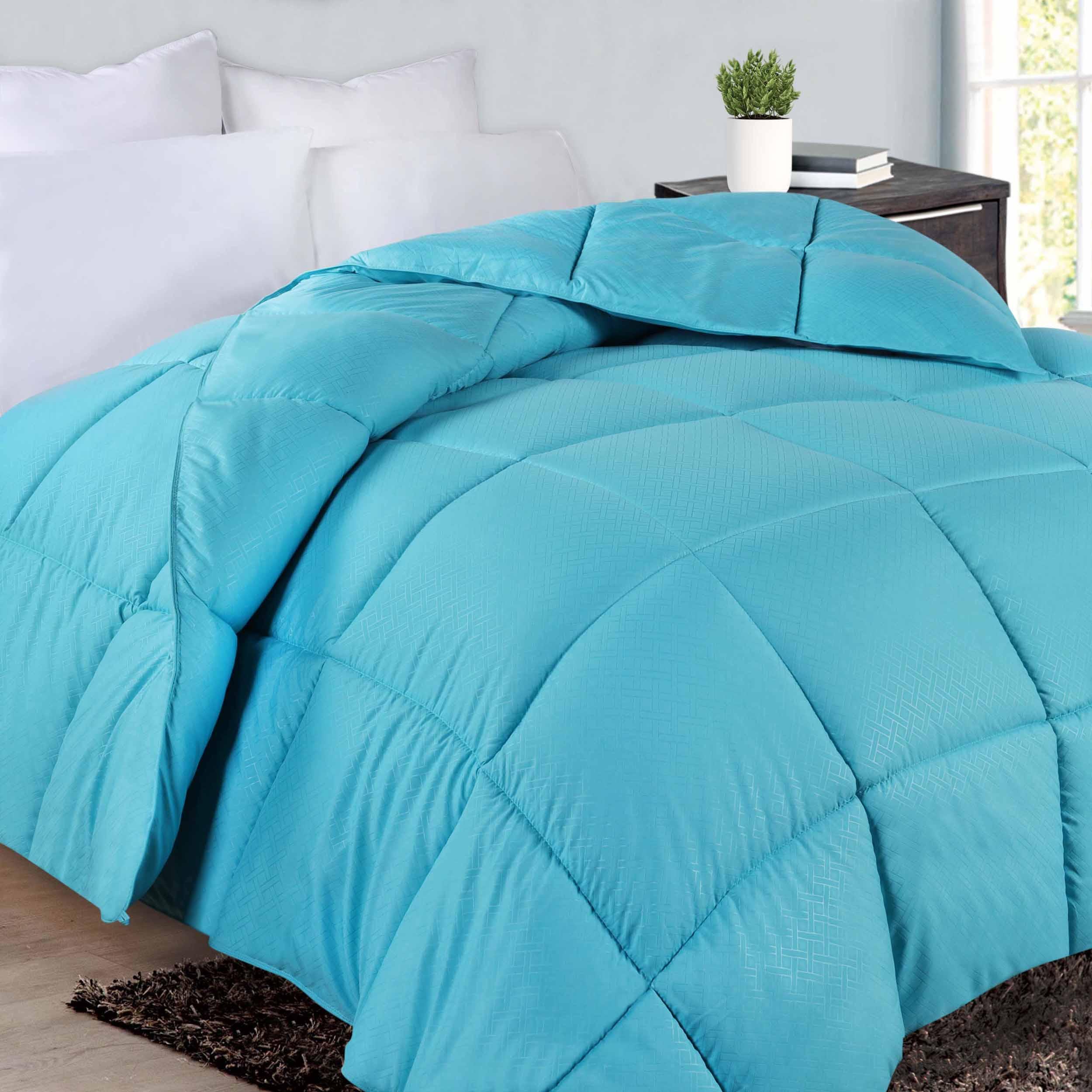 Monochrome Basketweave Plush Microfiber Down Alternative Comforter - Comforter by Superior Brand