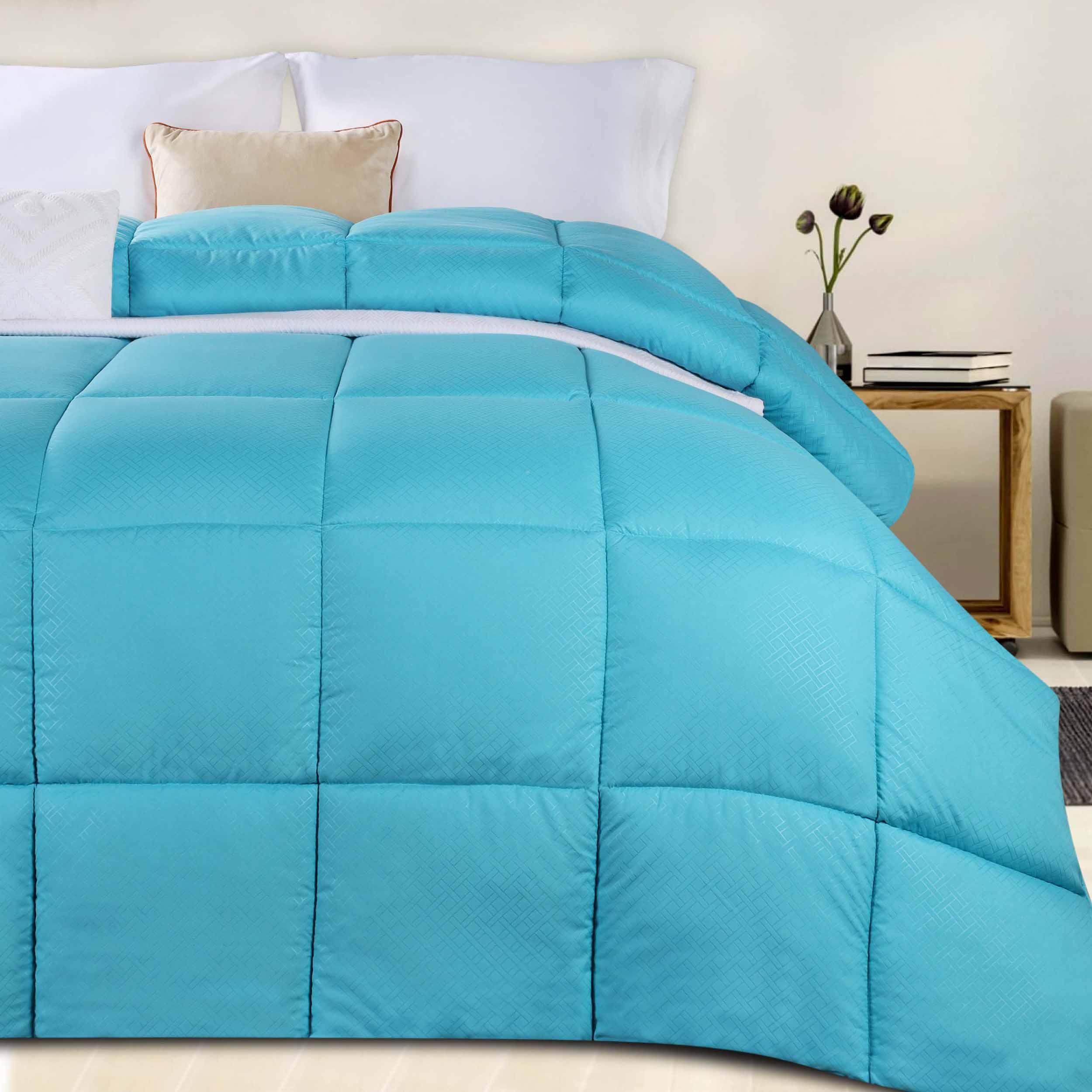 Monochrome Basketweave Plush Microfiber Down Alternative Comforter - Comforter by Superior Brand
