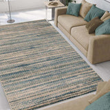 Montouk Pastel Striped Indoor Area Rugs or Runner Rug - Rugs by Superior