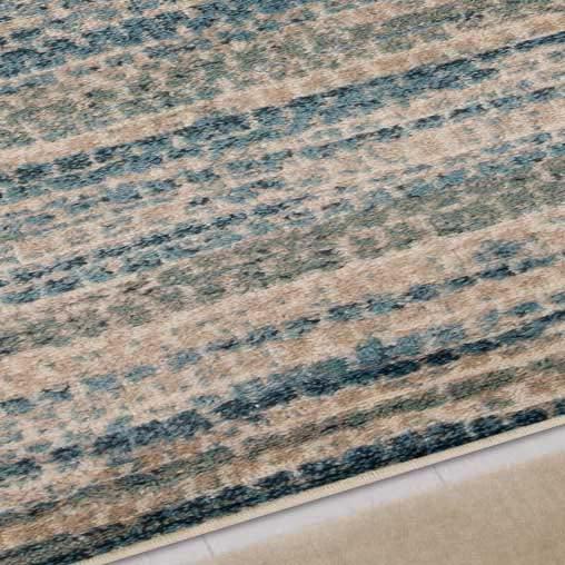 Montouk Pastel Striped Indoor Area Rugs or Runner Rug - Rugs by Superior