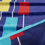 Neon Tiles Oversized 2 Piece Beach Towel Set - Beach Towel by Superior