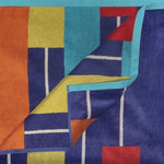 Neon Tiles Oversized 2 Piece Beach Towel Set - Beach Towel by Superior