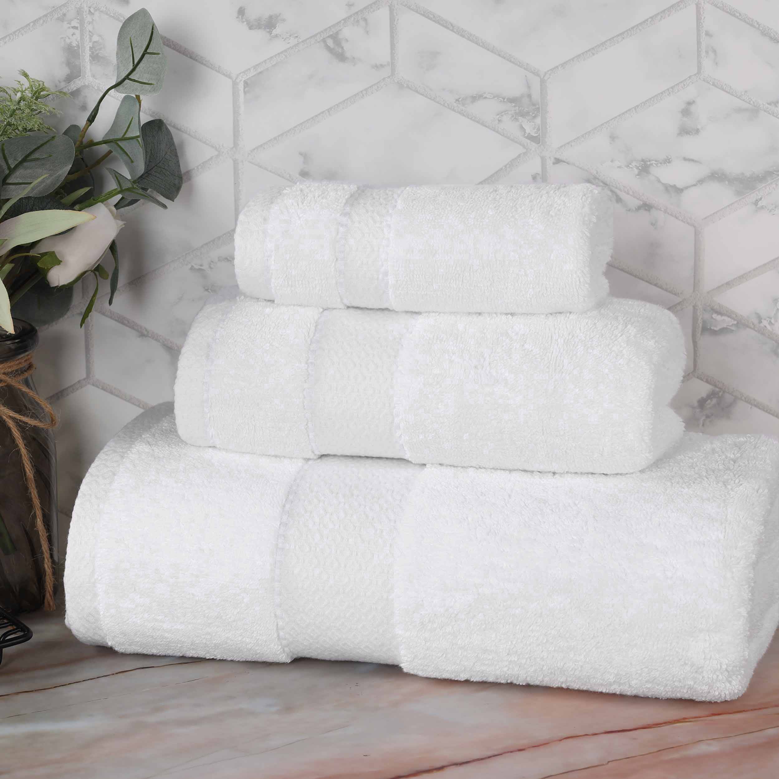 Egyptian Giza Cotton Plush Soft Towel Set 3 Piece - Egyptian Cotton Towel Set by Superior Brand